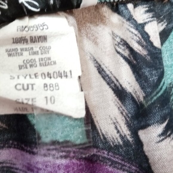 Vintage Phillip Lawrence Skirt Set Pull on Skirt with Blouse Women's Size 10 - Picture 16 of 16